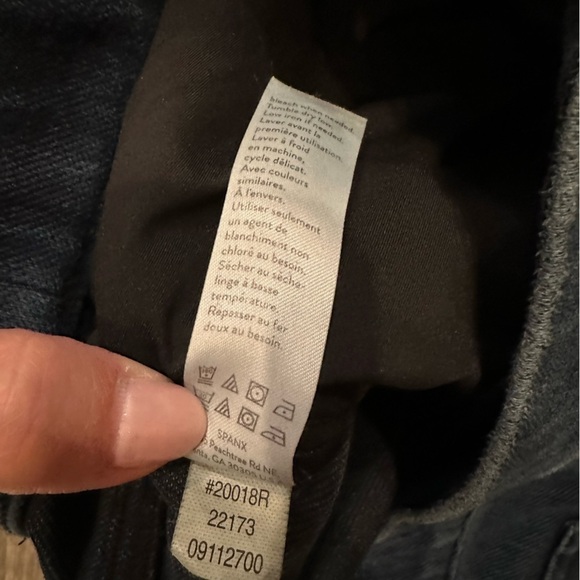 Spanx Jeans Womens M Pull On Skinny Stretch Jegging Dark Wash Blue Medium - Picture 6 of 11